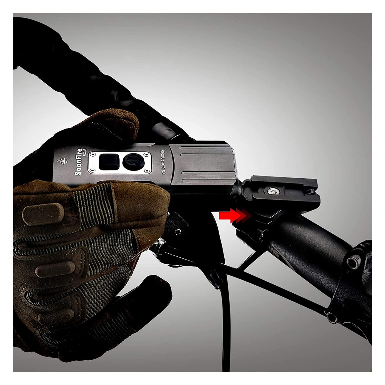 Farderos de Bicicletas Recargables USB FD38S, Dos lúmenes XM-L2 LED 1870, luz de Bicicleta súper Brillante Impermeable, ensamblaje Simple y desmontaje