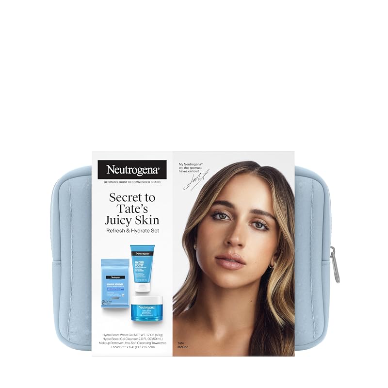 Neutrogena Refresh & Hydrate conjunto de cuidados da pele, tamanho viagem, com 3 itens