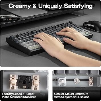 EPOMAKER Galaxy100 Lite QMK/VIA Gaming Keyboard with 8000mAh Battery