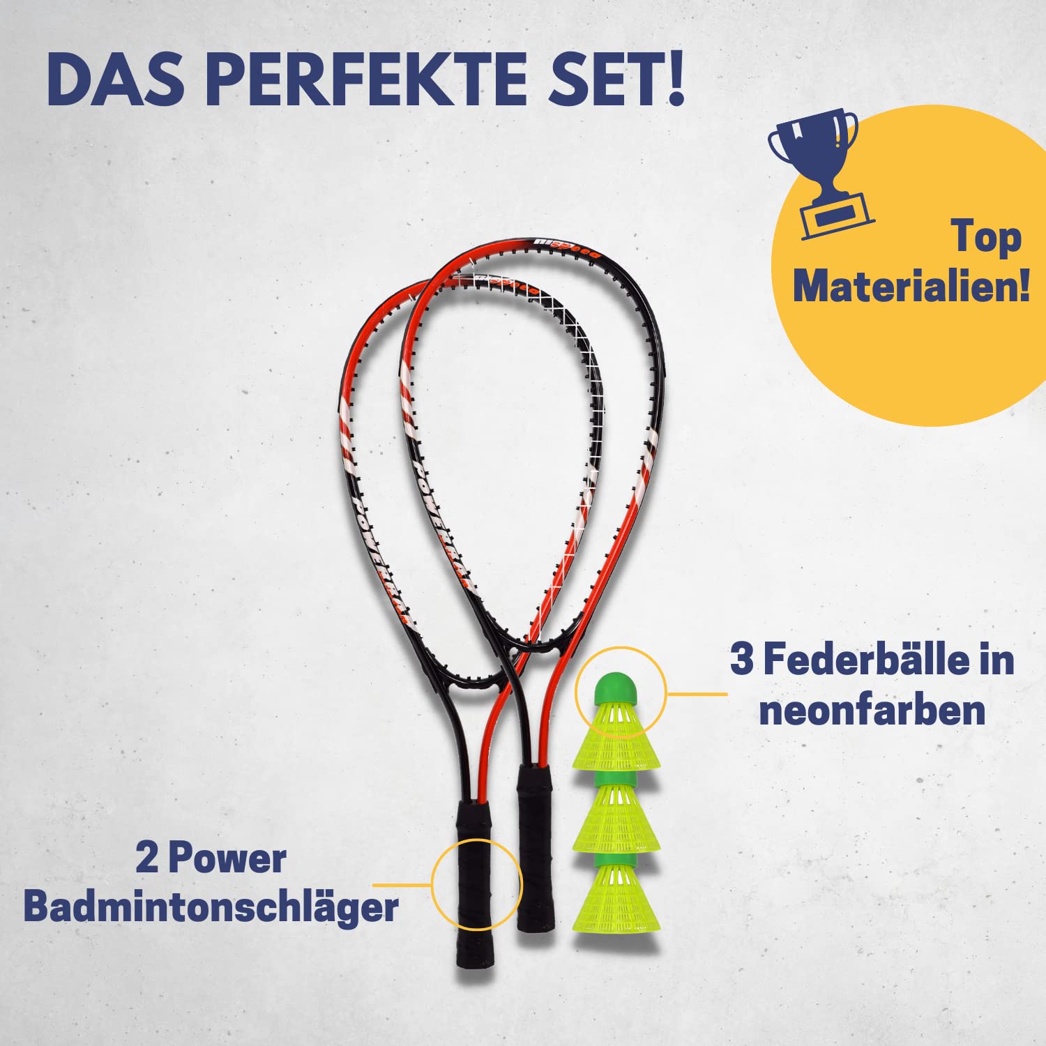 Best Sport Badminton Set, Multicolore, Medium