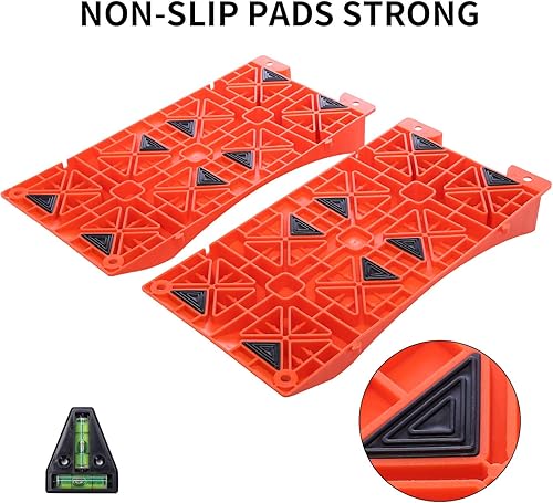 Miniatura 6 de Homeon Wheels Rampas protectoras de neumáticos, diseño de almohadillas antideslizantes, rampas para neumáticos de automóvil para prevención de