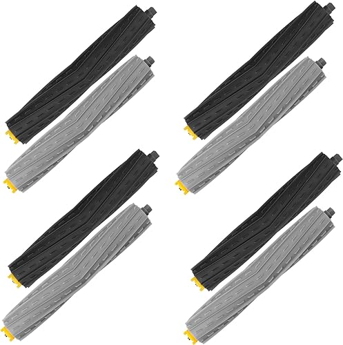 Juego de 4 cepillos de goma multisuperficie compatibles con iRobot Roomba 800 Series 850 860 861 864 866 870 871 880 890 y 900 Series 960 961 964