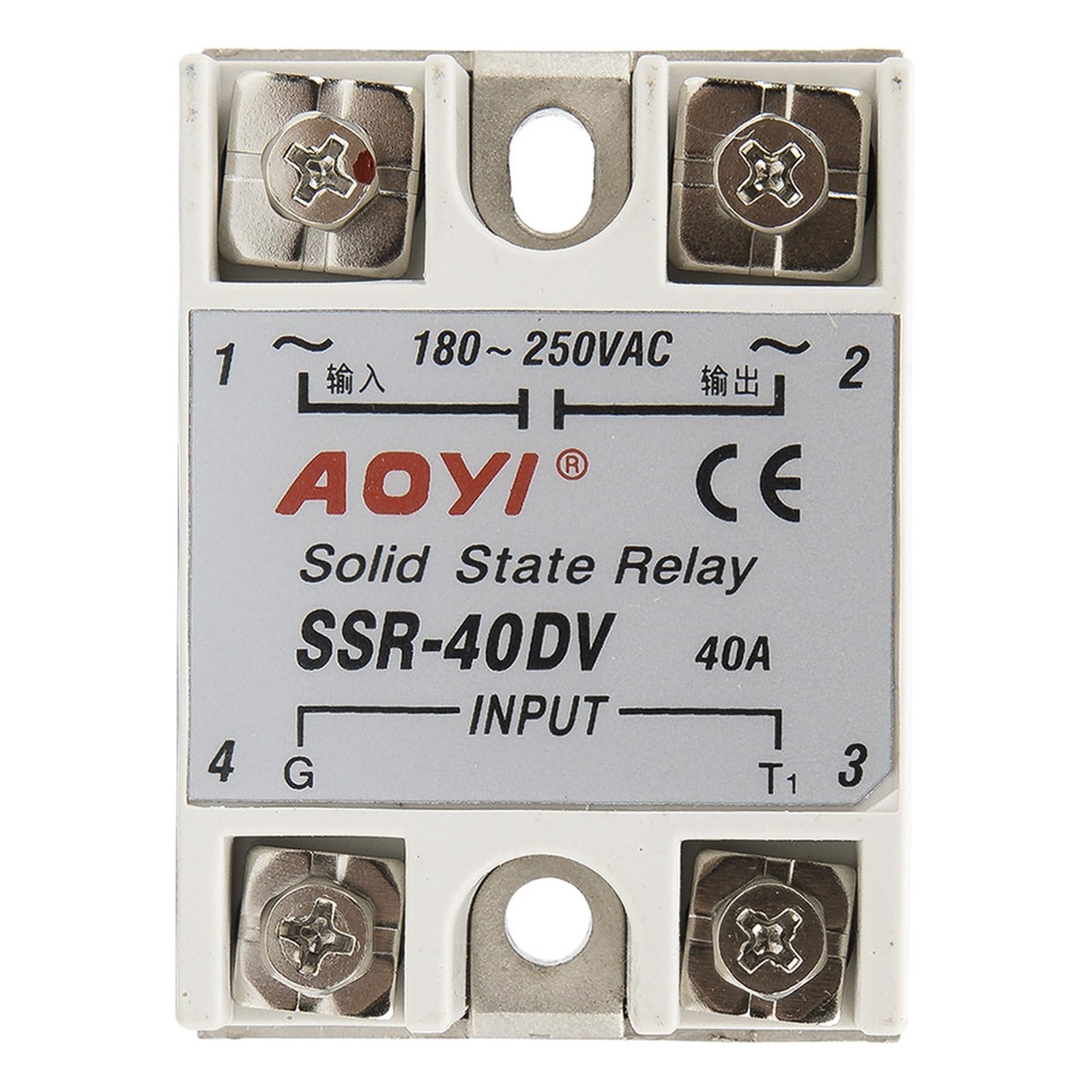 Regulador de voltaje de estado sólido SSR-40DV 40A 40DV dedicado for control de silicio
