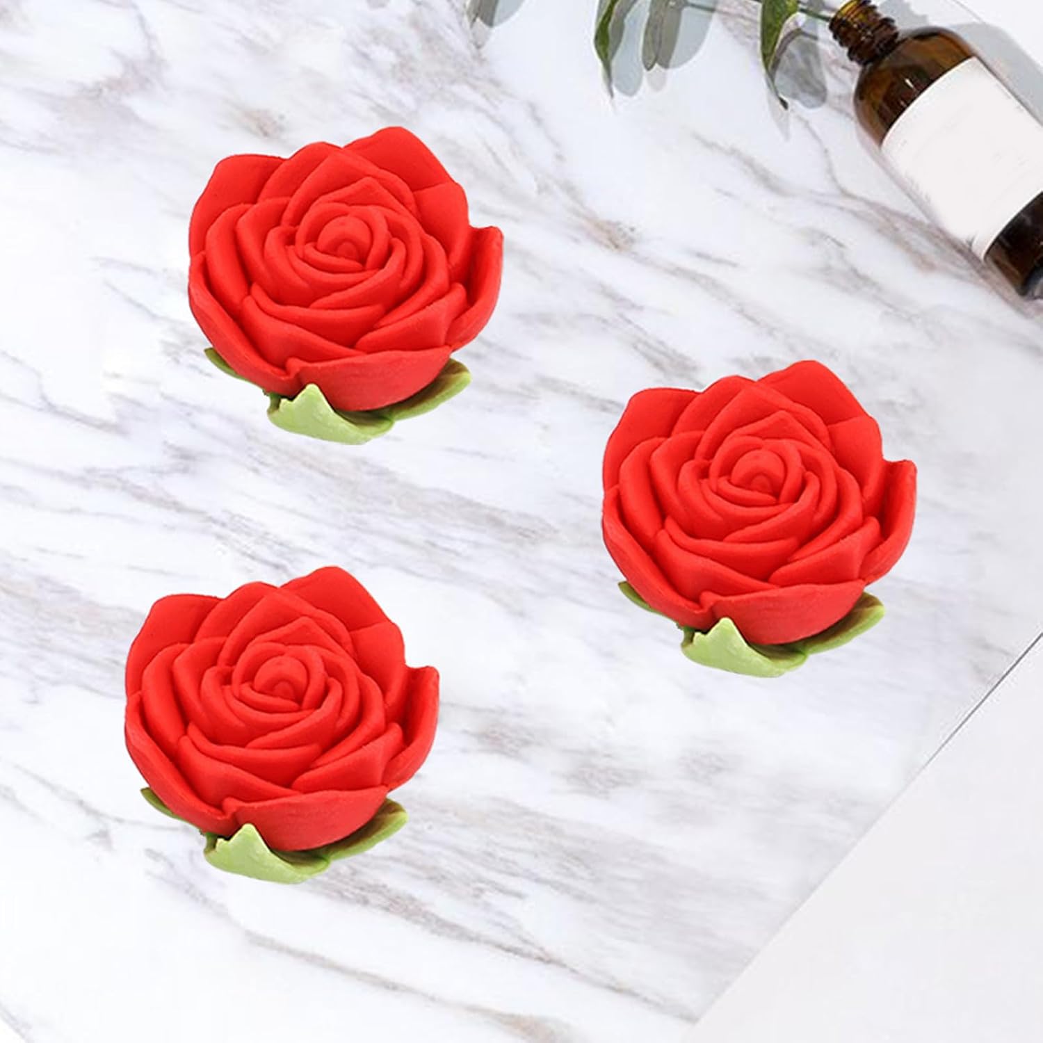 VILLCASE Rose Erasers Set 16Pcs Creative Floral Pencil Erasers for Students and Kids Portable Stationery Correction Supplies 1.37X1.37X0.78In image 4