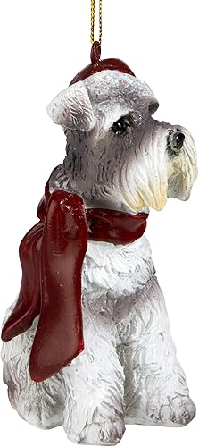 Vista 27 de Design Toscano - Figura de perro para decoración navideña.