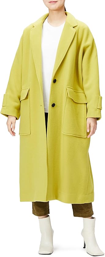 Amazon | [エミ] リサイクルウールロングコート 13WFC224020