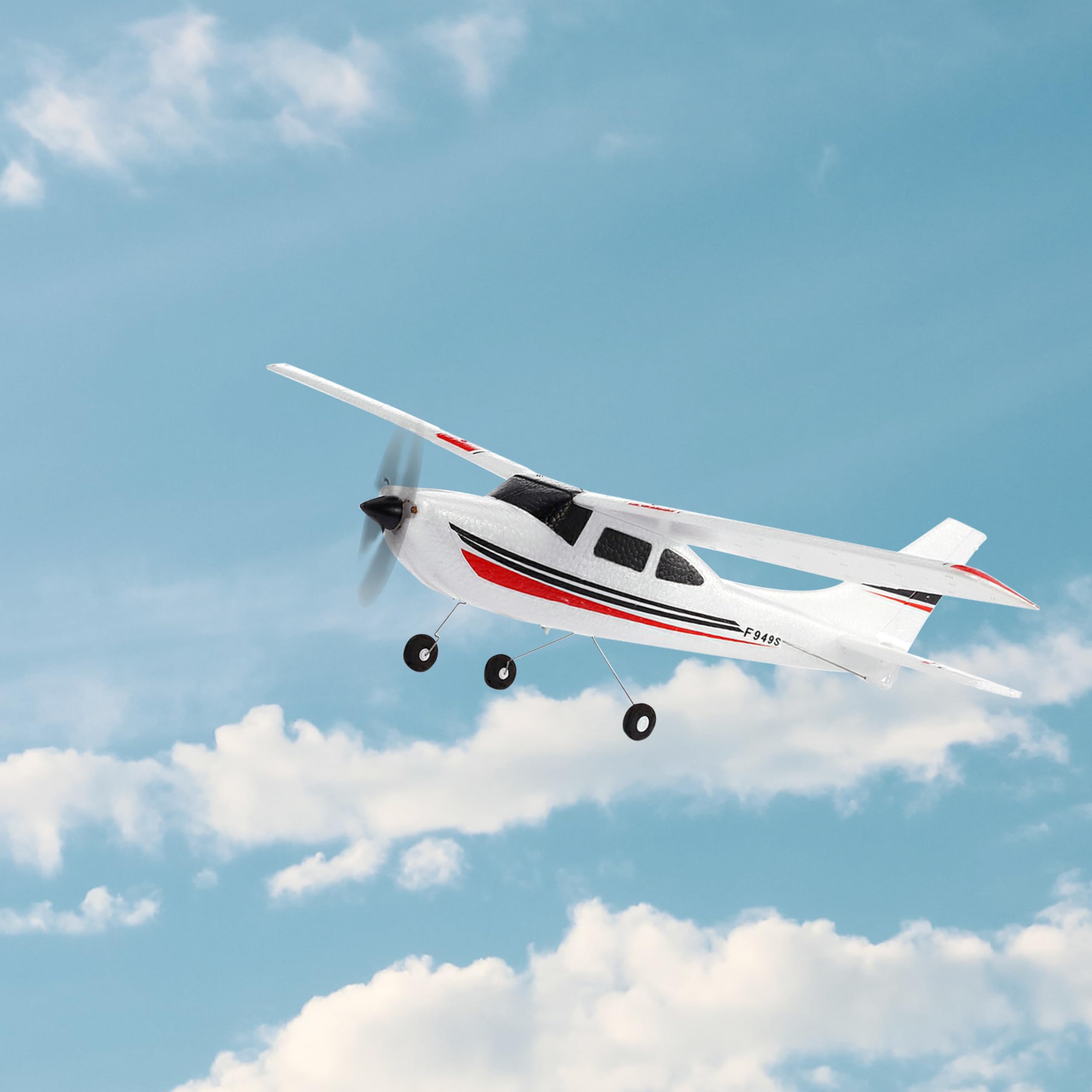 efaso WLToys F949 3-kanałowy samolot RC 2,4 GHz Cessna-182 – wytrzymały materiał EPO, kompletny RTF + dodatkowa powierzchnia nośna