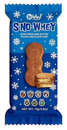 Miniatura 3 de Snowhey - Caramelos de muñeco de nieve de chocolate, relleno de mantequilla de maní, vegano, apto para alérgenos, paquete de 2