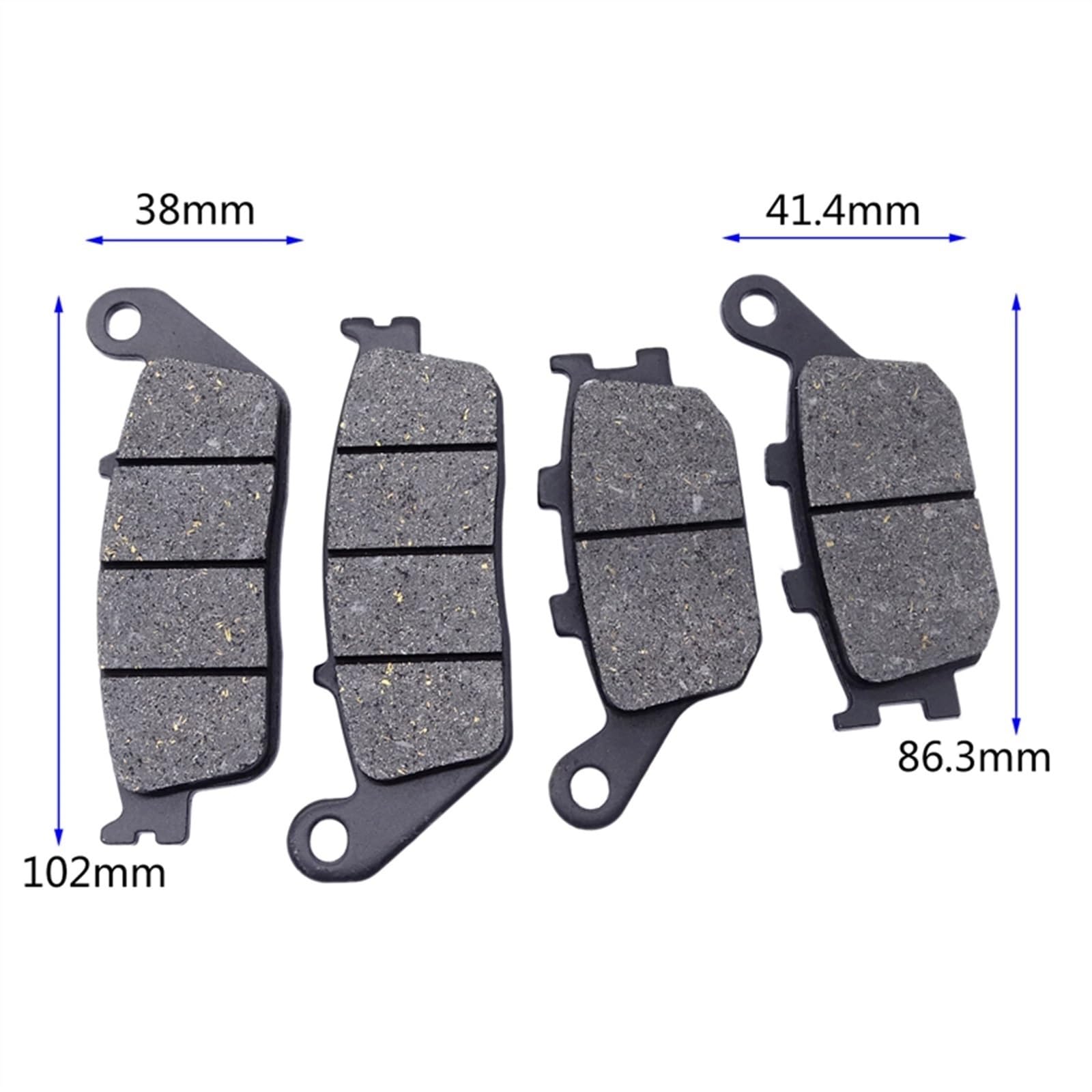 Pastillas de freno de motocicleta Pastillas de freno delanteras y traseras para motocicleta VT1100 para Shadow VT1300 para Fury VTX 1300 para Retro VRX400 1996(Front and Rear)