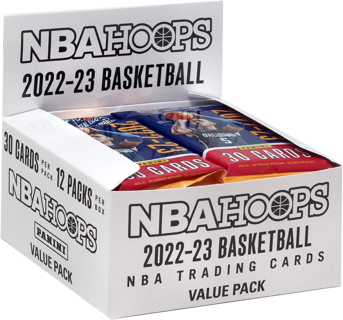 2022/23 Panini Hoops NBA Basketball VALUE box (12 pks/bx, BOXES SOLD UNSEALED BY PANINI***