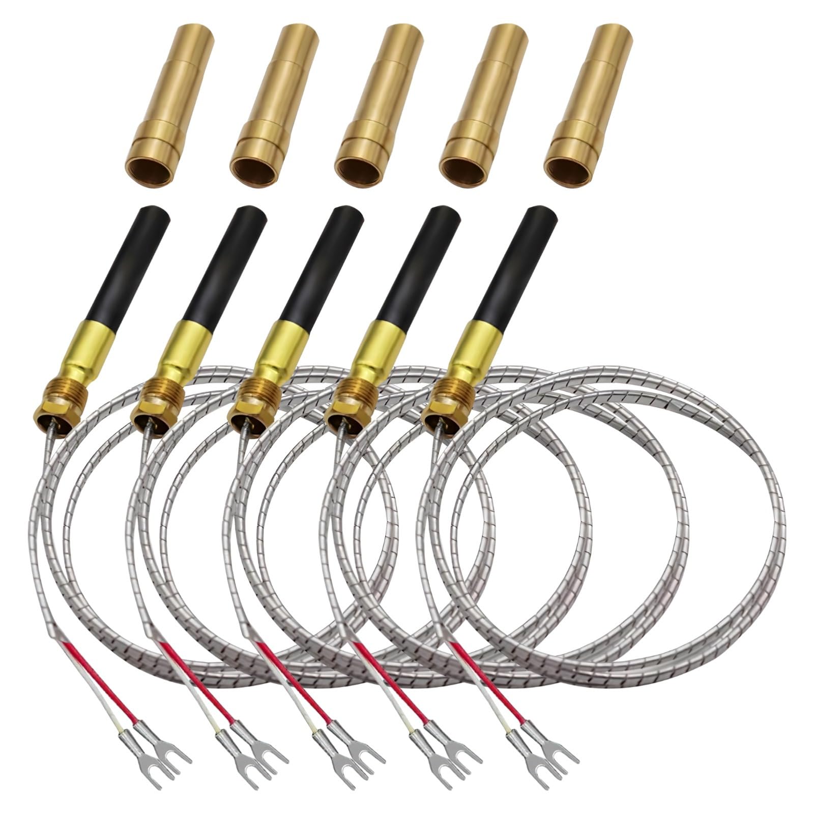 Generator termopala, wyjście 750 Mv, kabel 91.4 cm, uniwersalny zamiennik urządzeń gazowych, adapter Pg9 w zestawie