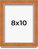 Vista 183 de Marco marrón de 18 x 24 pulgadas, marco de madera maciza de nuez de miel, ancho de moldeo de 0.875 pulgadas, profundidad de rabo de 0.875 pulgadas