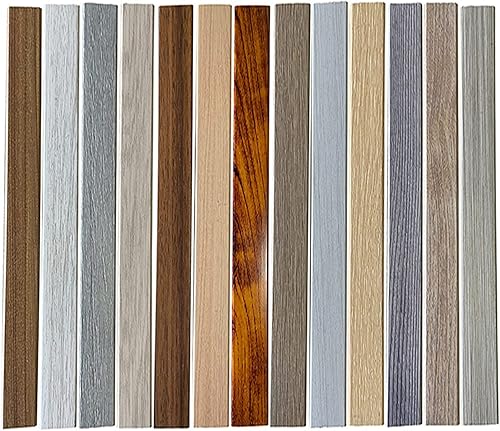 Miniatura 4 de Tira de transición de piso para puerta de cocina, dormitorio, tira de transición de piso en T, decoración de huecos de piso de madera a azulejos,