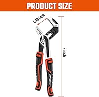 Vista 2 de VANQUISH Alicates de junta de lengüeta y ranura de 10 pulgadas Alicates de bomba de agua ajustables (3173)