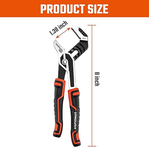 Miniatura 2 de VANQUISH Alicates de junta de lengüeta y ranura de 10 pulgadas Alicates de bomba de agua ajustables (3173)