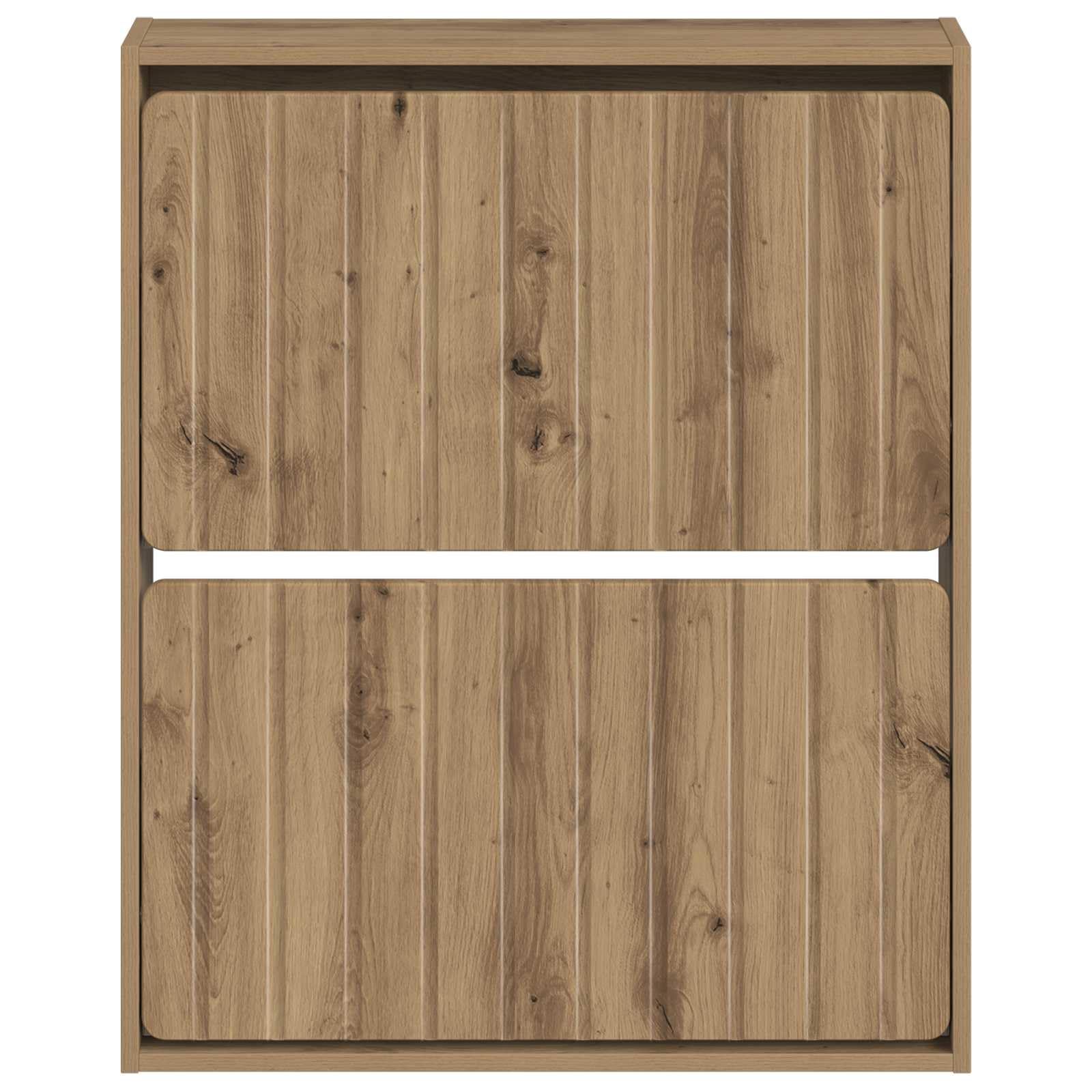 Scarpiera da parete in rovere Artisan 71 x 17 x 86 cm