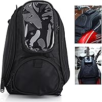 Vista 9 de Negro Universal Motocicleta Motocicleta Montar Fuerte Magnético Impermeable Aceite Tanque de Combustible Bolsa