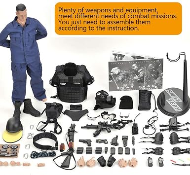 Highly Detail Special Forces 12inch Action Figure SWAT Team (ASSUALTER)