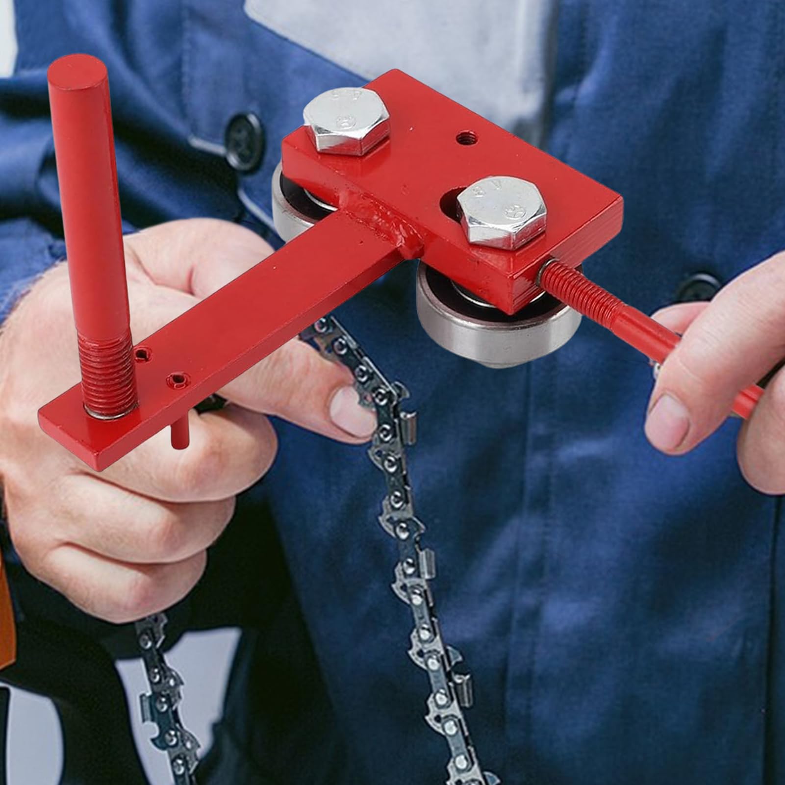 Guía Tensado Motosierra Accesorio de Afilado Motosierra Eléctrica | Kit Riel Ajustador Tensado Cadena Para leñadores, jardineros, carpinteros, entusiastas, paisajistas