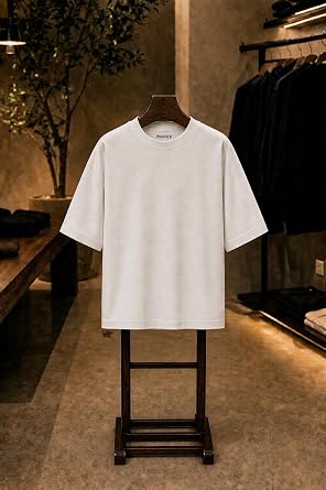 Gerçek Oversize | Baskısız Kalın Ağır Kumaşlı İlkbahar Mevsimlik Basic Tişört%100 Pamuklu T-Shirt