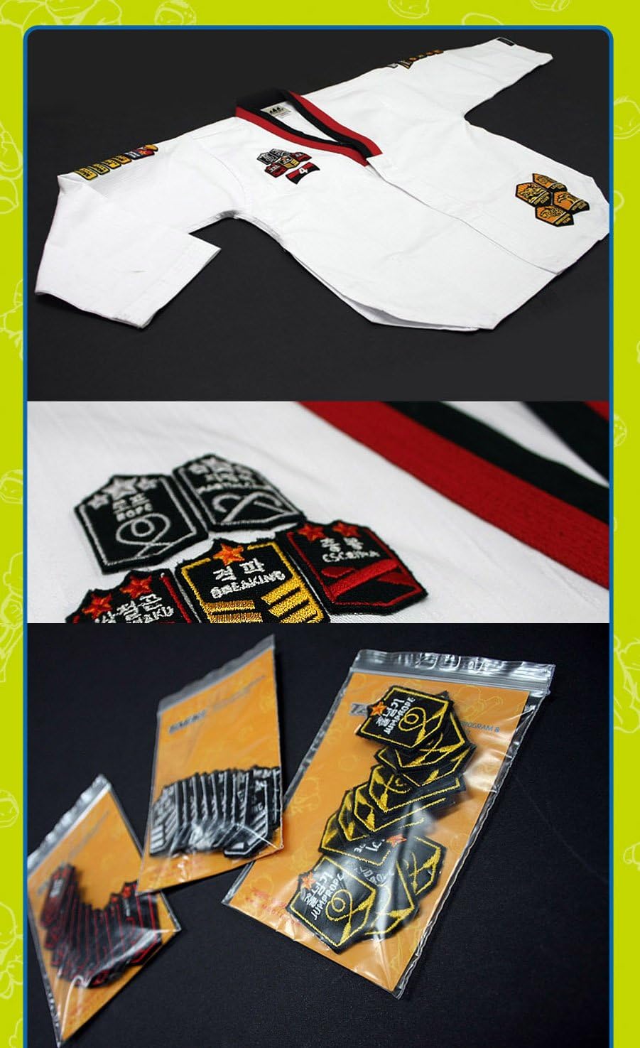 MOOTO TAEKI Inner Strength Patch Mini(10PCS) TKD Uniform Dobok (A-024 Honor)