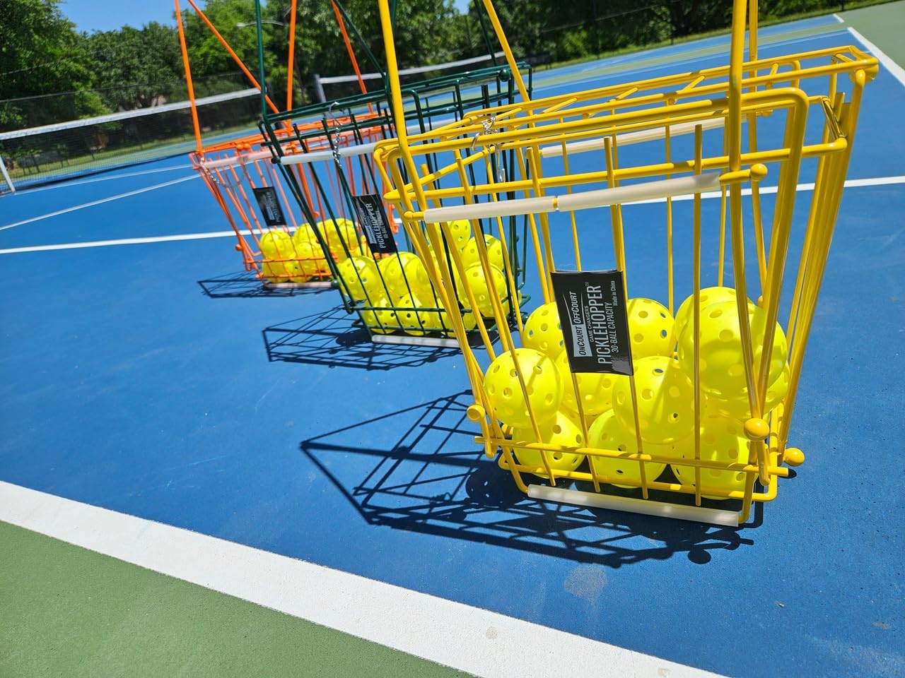 Oncourt Offcourt PickleHopper - Holds 30 Pickleballs - Small Portable Pickleball Collector for Easy Pickup and Storage