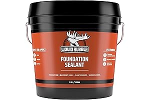 Redgard Waterproofing 1 Gallon - Liquid Rubber Concrete Foundation and Basement Sealant