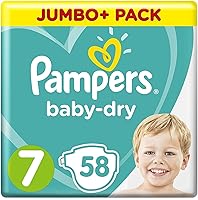 Pampers Baby-Dry-Windeln, Größe 7, 58 Stück