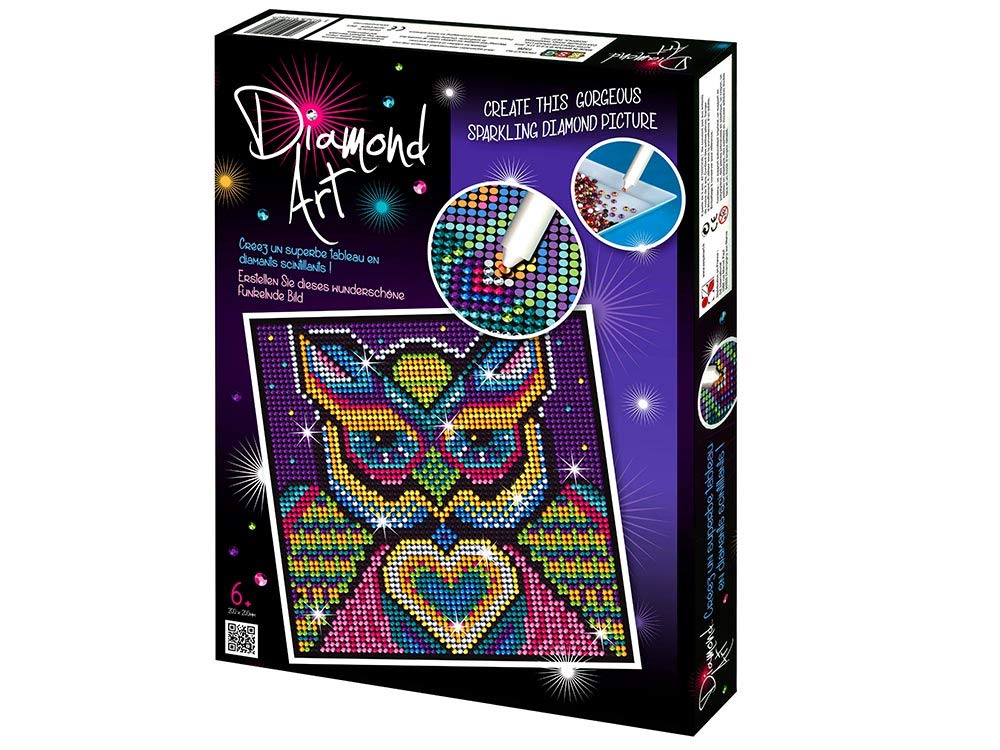 Sequin Art 1609 Diamond Art Owl Craft Kit 20 x 20 Centimetres