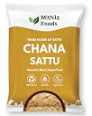 MITHILA FOODS 3 Kg Authentic Bihari Chana Sattu (Value Pack) | High Protein, Fiber, Superfood | 100% Fresh Natural Roasted Gram Channa Flour | Hydrating, Instant Energy Booster | Traditional Flavor From Bihar gallery image