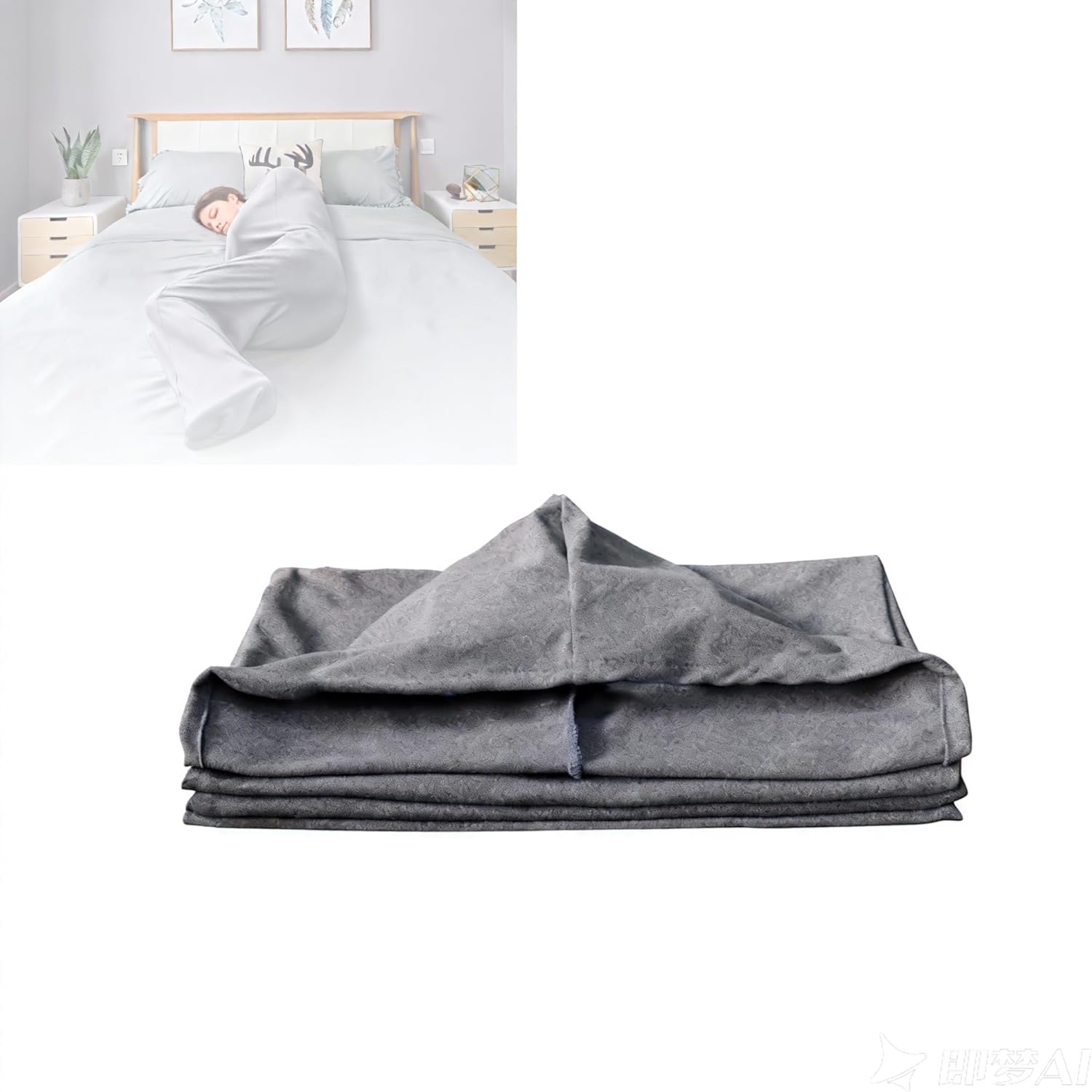 Wearable Sleeping Bag Beat Stress Easier Sleep and Relaxation Breathable Pod-Blanket Portable Adult Sleeping Sack - Ideal for Traveling,Hostels and Camping