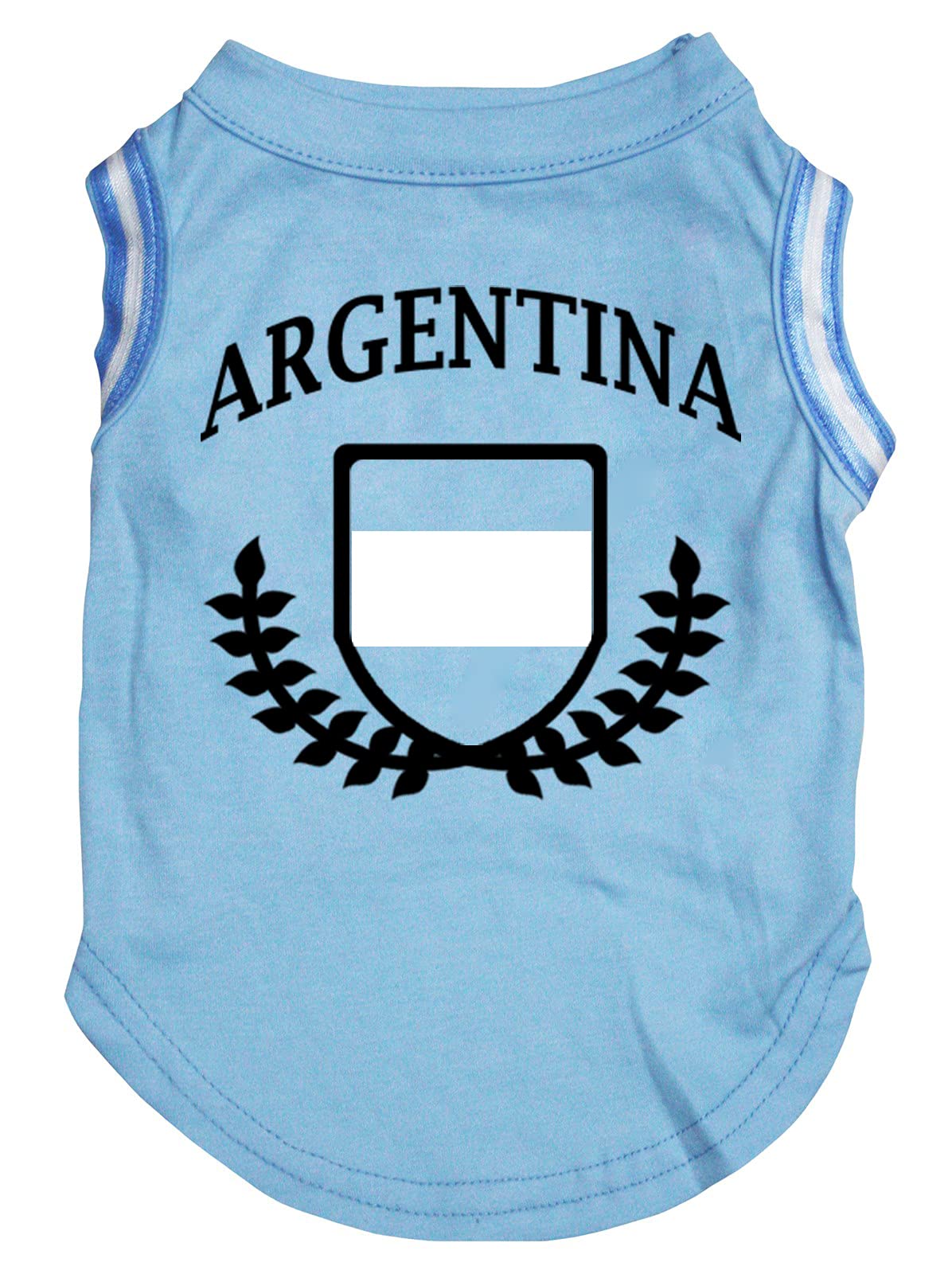 Chemise pour chien drapeau Argentine XL vêtement bleu confortable grand chien
