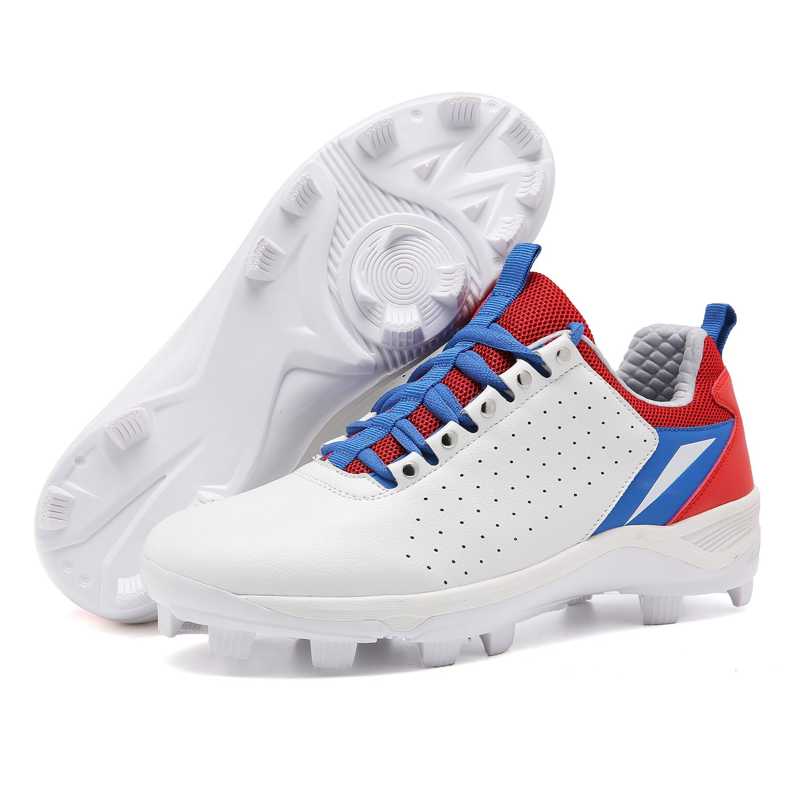 Herren Feldhockeyschuhe Gummisohle Atmungsaktive Baseballschuhe Ohne Spikes rutschfest Für Rasen Und Feld