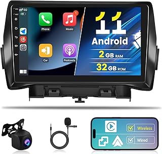 for 2013-2019 Ford Escape Kuga Radio, Roinvou 2+32G Android 11 Wireless CarPlay Car Stereo with Android Auto 9'' Touch Screen Bluetooth Car Audio Support Mirror Link GPS WiFi SWC DSP Backup Camera