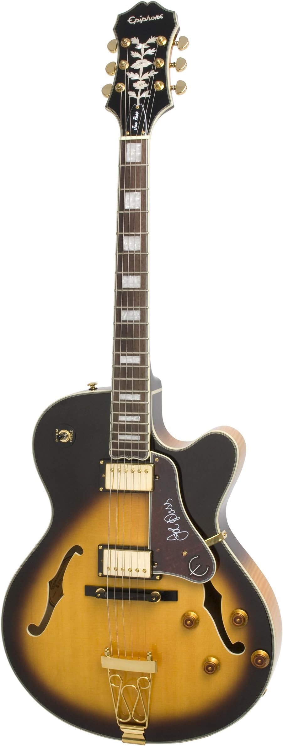Epiphone Joe Pass Emperor II Archtop Electric Guitar, Vintage Sunburst