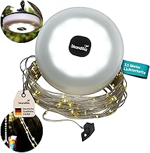 Skandika Campinglampe Glittra | wiederaufladbare LED Lampe, 10 m LED-Band, bis 210 Lumen, mit USB Typ C Ladekabel, 1800 mAh, 2 Lichtfarben, 5 Lichtmodi | Laterne für Camping, Outdoor, Wandern