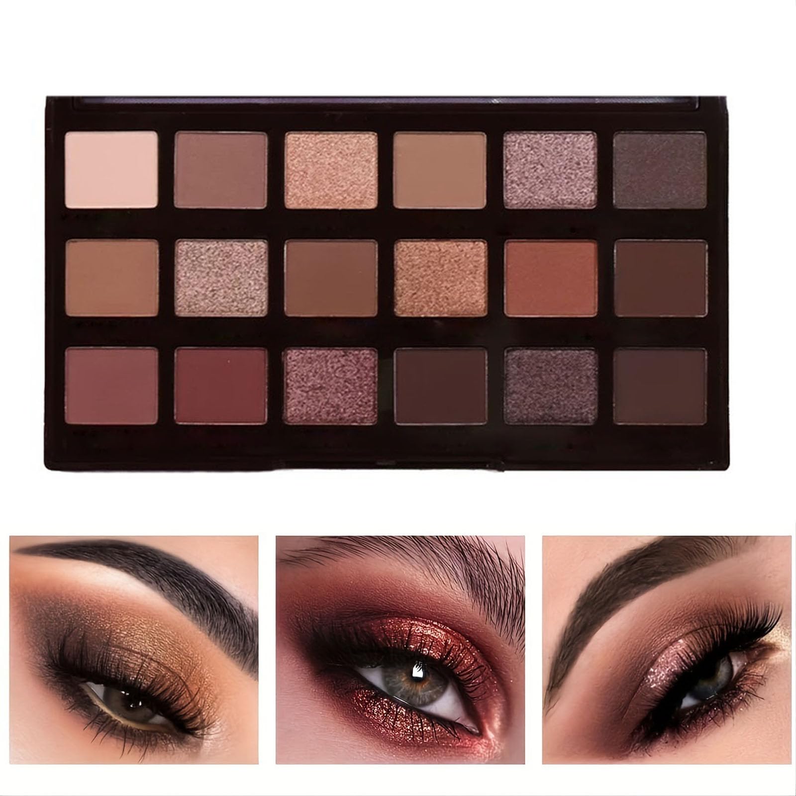 JUDEWY 18 Colors Eyeshadow Palette, Matte Eyeshadow Palette, Makeup Lovers, Adjustable Natural Colors, Makeup Eyeshadow Cosmetic Set