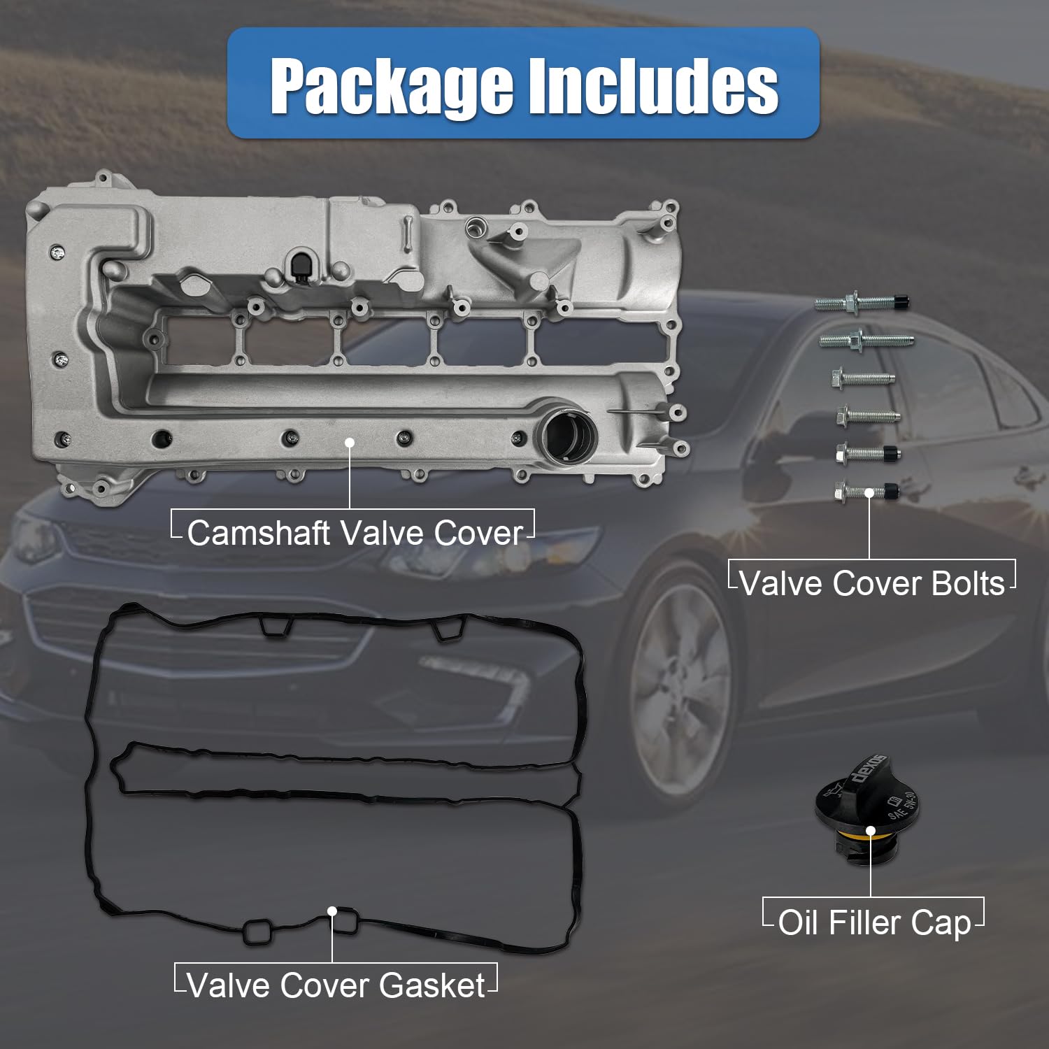 Amazon.com: 25203563 Camshaft Valve Cover with Gasket and Bolts 