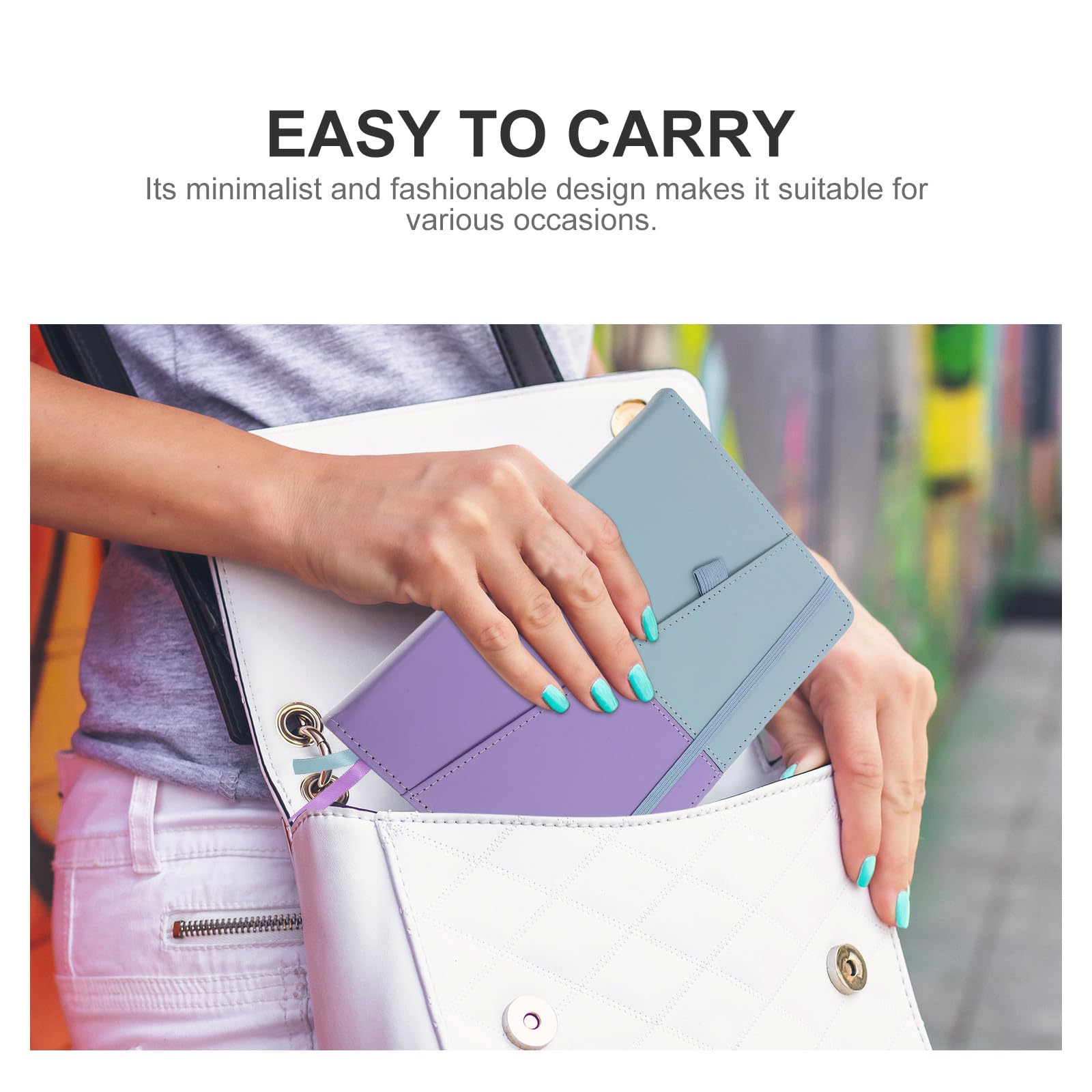 Homoyoyo Carnet A5 Mots de Passe Adresses Web Onglets Alphabétiques Organiseur Portable Bleu Violet Répertoire Usage Personnel Bureau