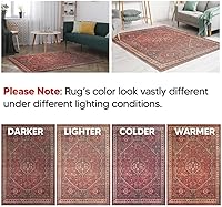 Vista 6 de Keen Home Design 2x3 Rug - Machine Washable Entry Rug with Non-Slip Backing, Ideal for Enteryway, Kitchen, Bathroom, Laundry Room - Vintage, Easy