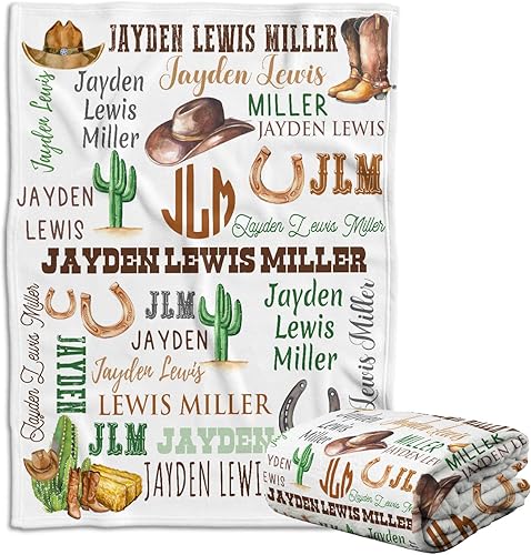 Miniatura 10 de Mantas de vaca Highland para niñas, mantas de bebé personalizadas con nombre, cosas de bebé, mantas occidentales de bebé rosa, mantas de bebé