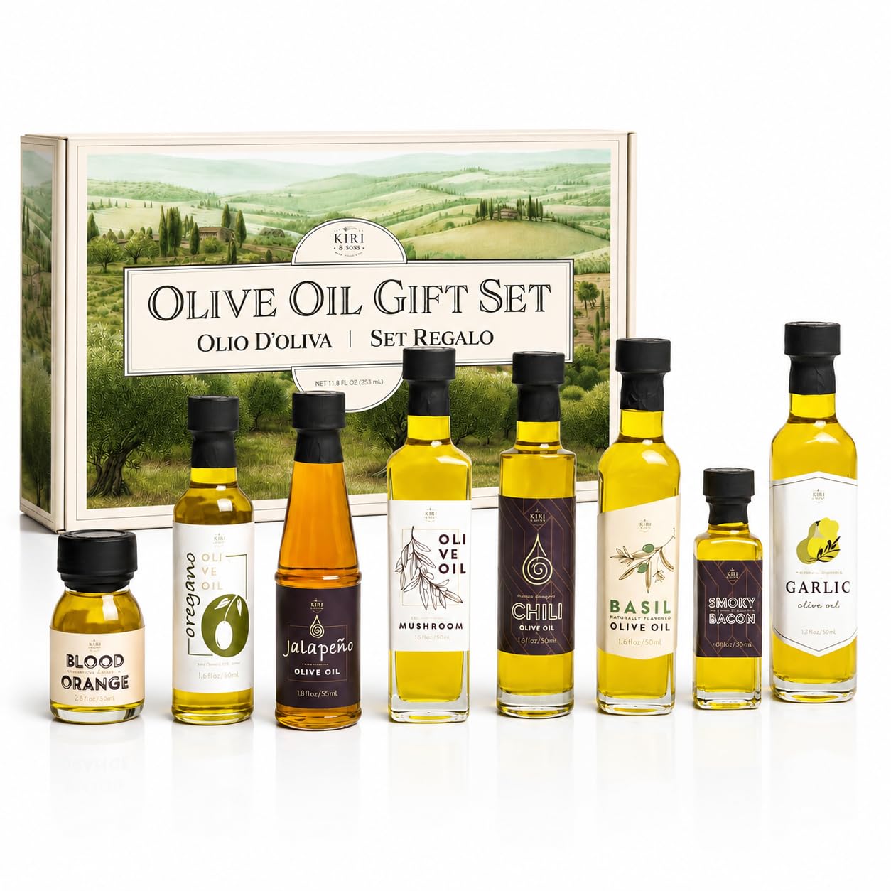 Amazon.com : Kiri & Sons Olive Oil Gourmet Sampler Gift Set of 8