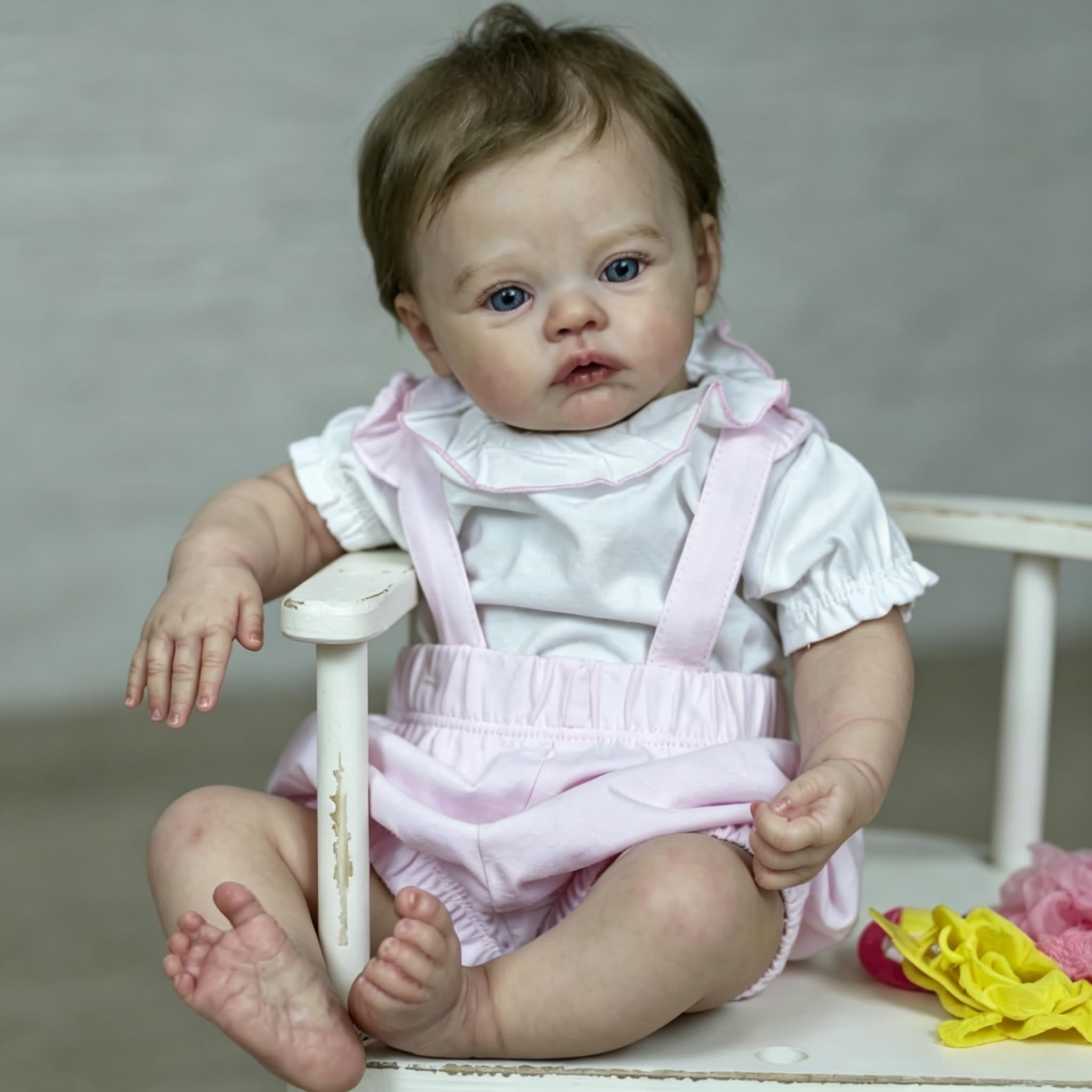 Reborn silikonowe lalki dla niemowląt, 45 cm, wyglądające prawdziwie, słodko realistyczne, Reborn Girls Baby Dolls miękkie winylowe lalki dla noworodków, dziewczynki, zabawki, prezenty dla