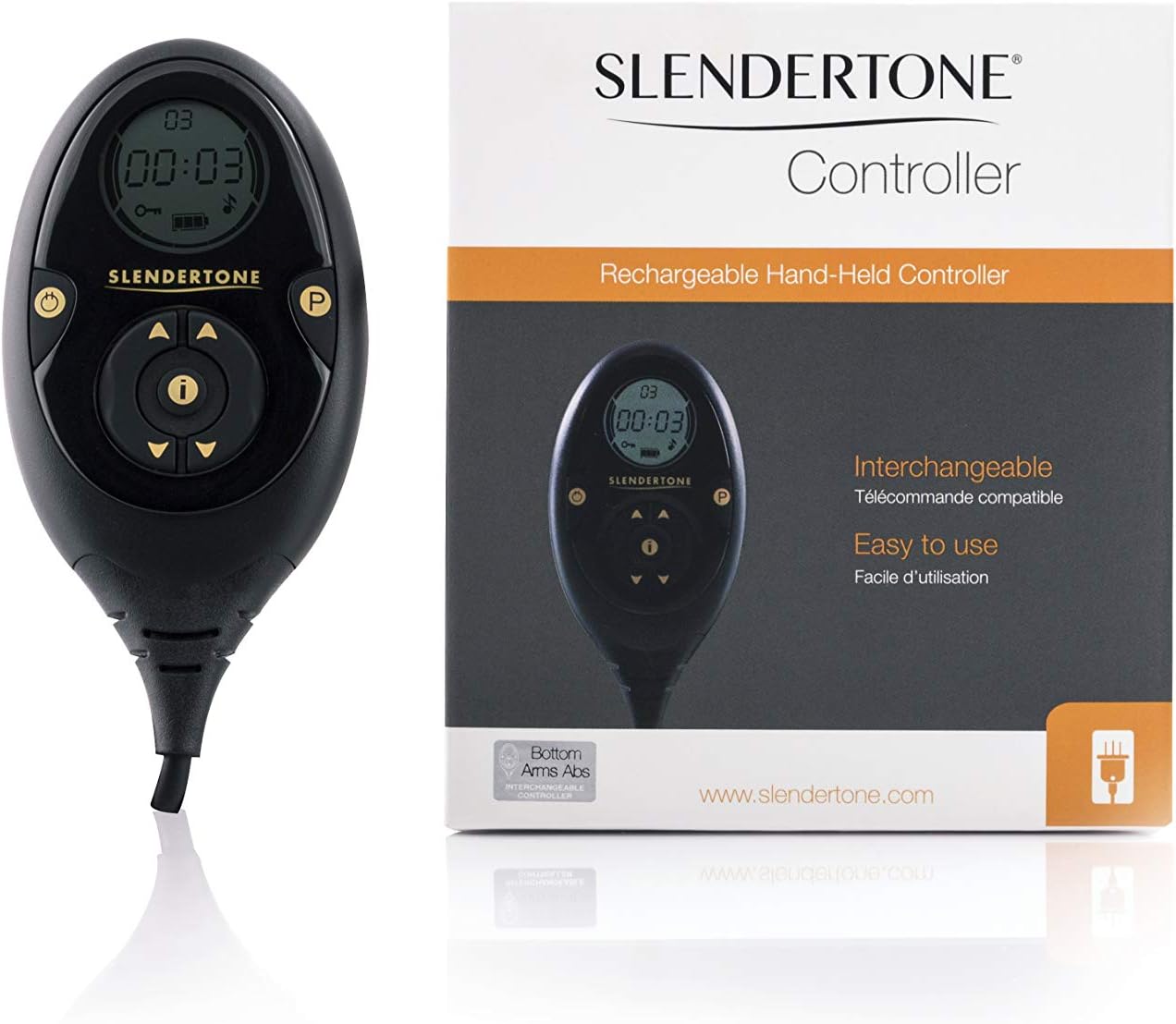 Slendertone Controller, rechargeable unit to power Abs, Arm and Bottom Garments.