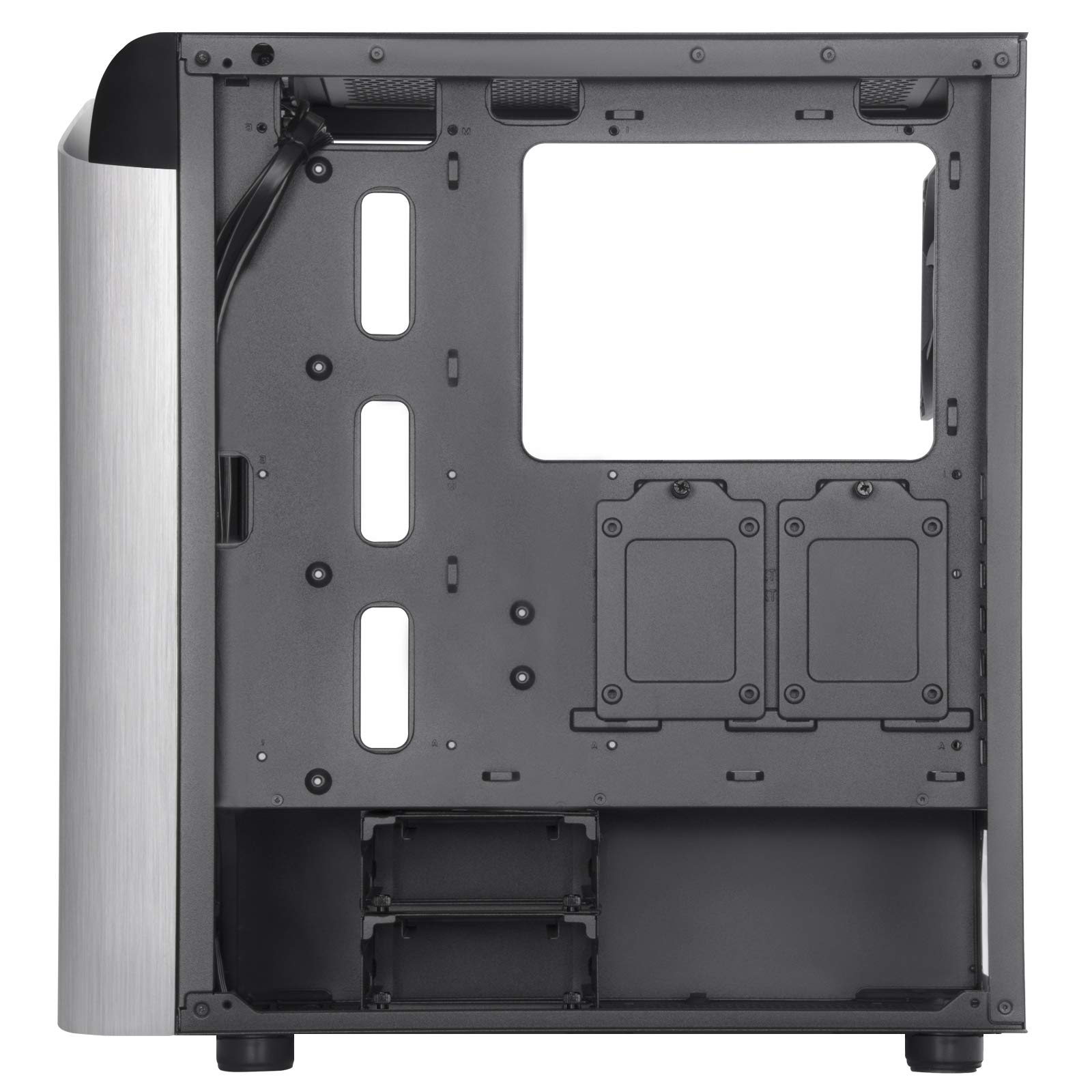 CAJA PC SILVERSTONE SST-SEA1SB-G - ATX SETA A1 LATERAL DE VIDRIO TEMPLADO PLATEADO/NEGRO
