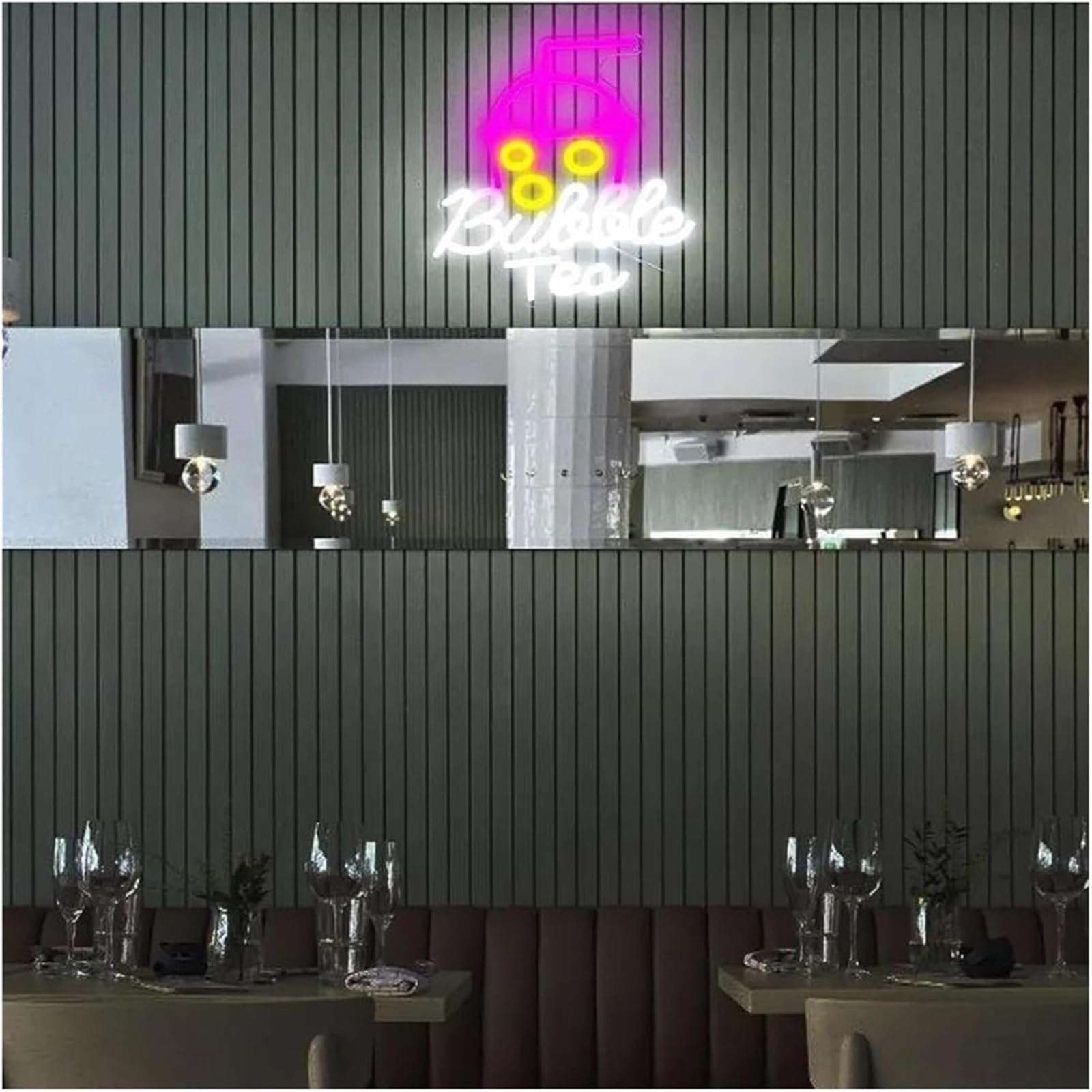 Insegna al neon Bubble Tea Luce notturna Sala caffè Feste Benvenuto Decorazione murale