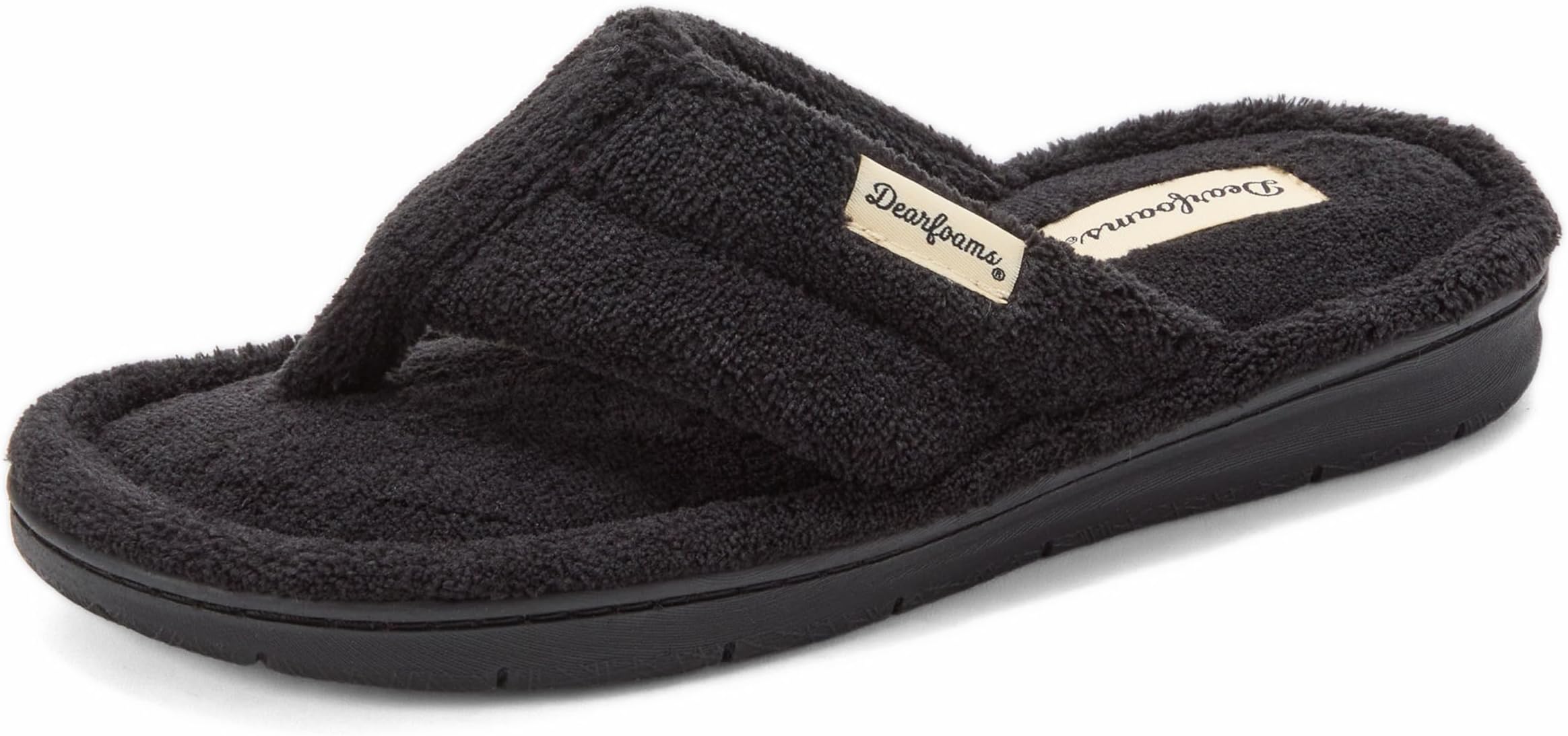 Women's Melanie Colorblocked Microfiber Terry Thong Slipper