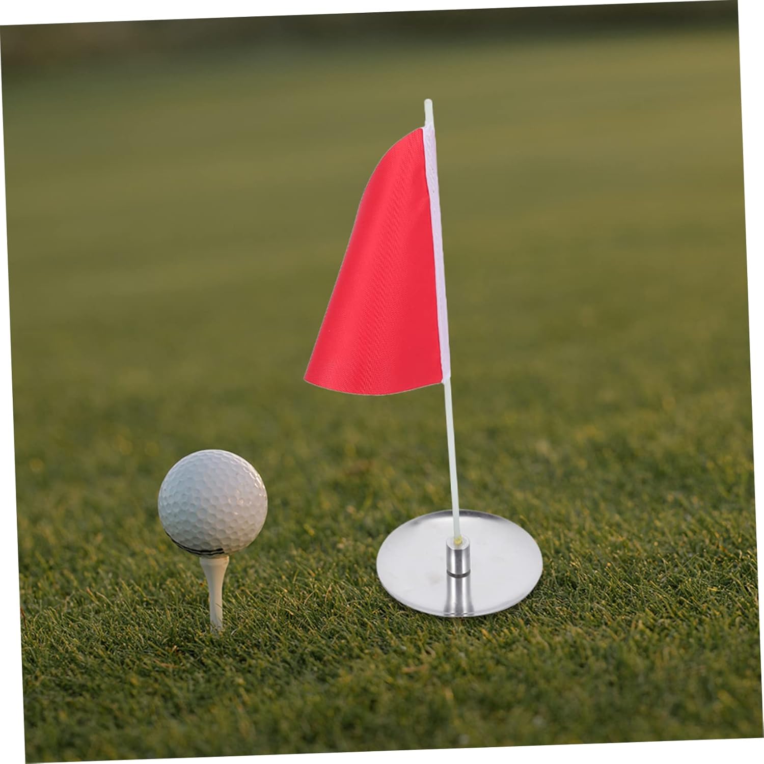 3 Sets Golf Flagpole Mini Flags Mini Accessories Practice Golfing Flags Putting Green Flags Golfing