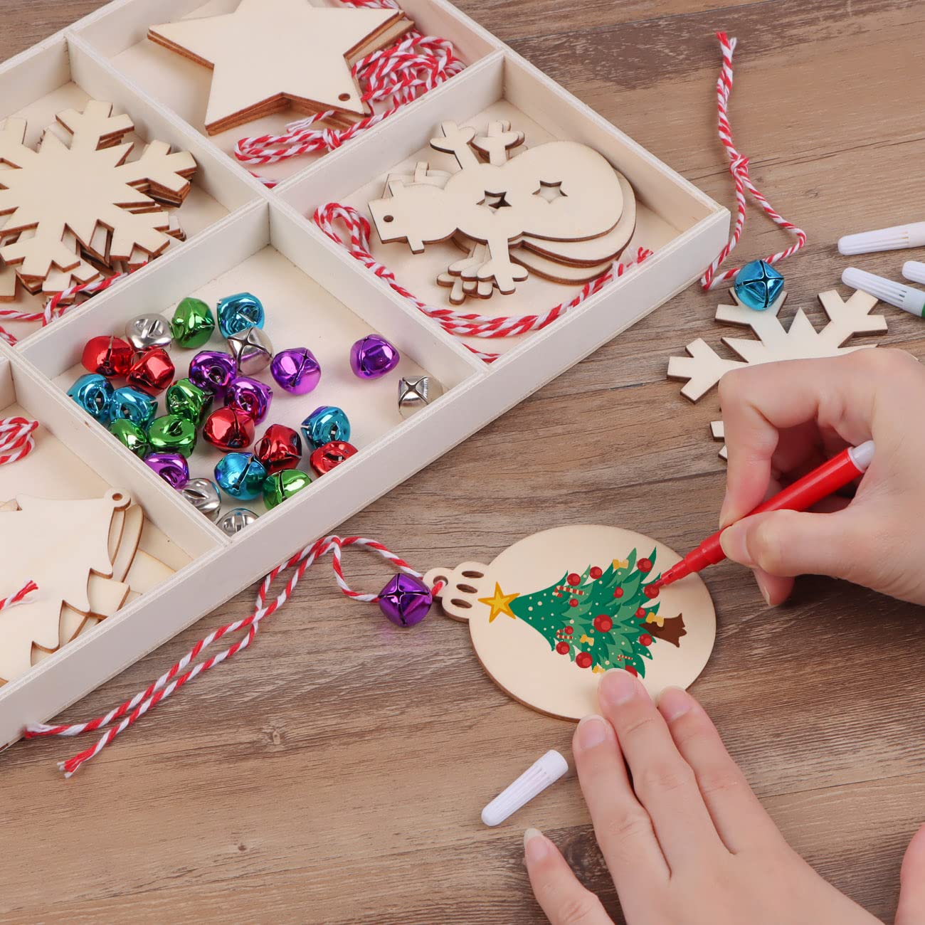 Amazon.co.jp: Atpwonz 95個セット クリスマスツリー オーナメント