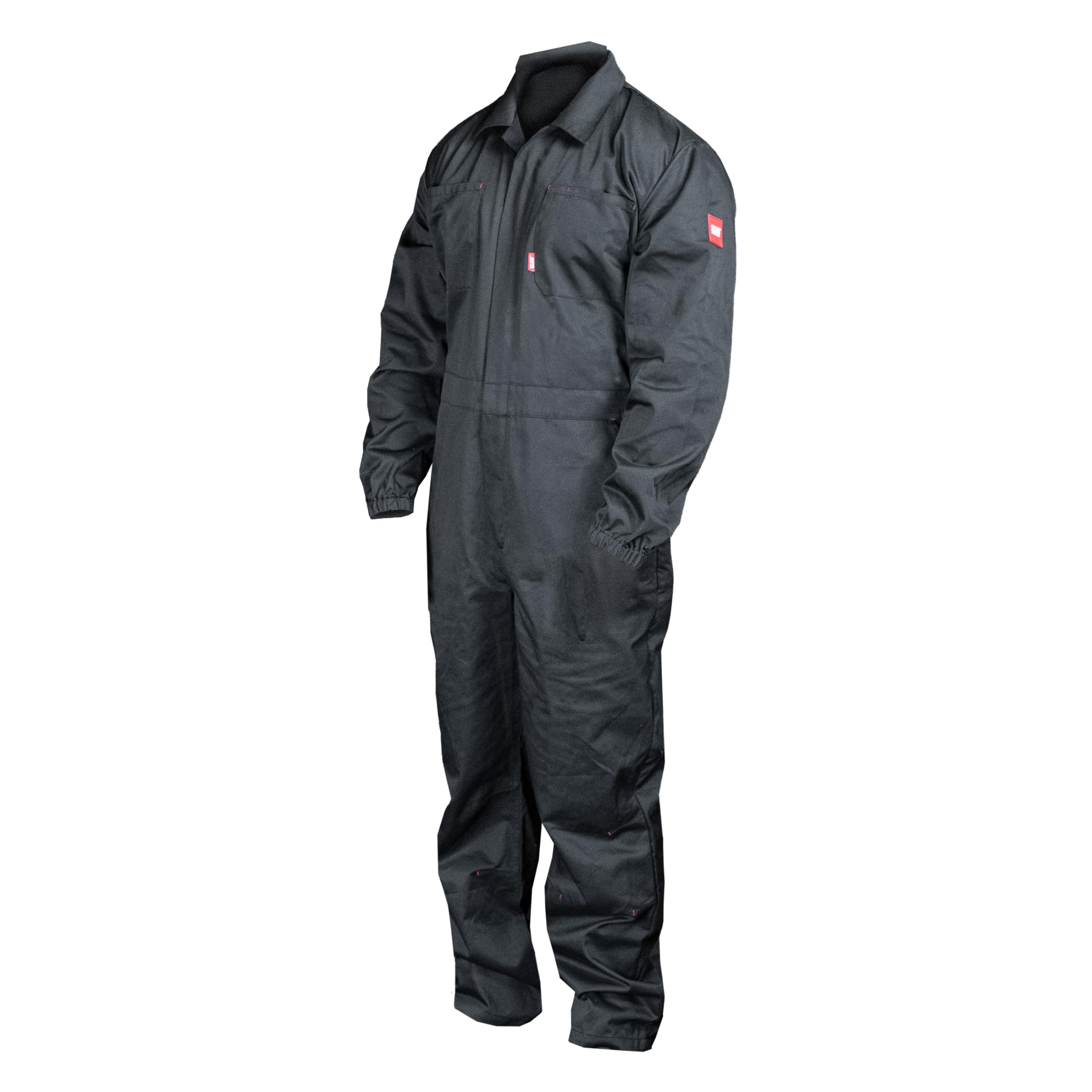 Scan Black Coverall Boiler Suit 65% Polyester 35% Cotton 240Gsm - Size L. 5023969016016